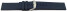 Bracelet de montre silicone plat bleu foncé 18mm 20mm 22mm