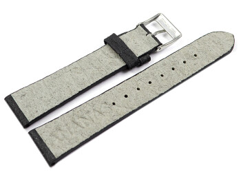 Bracelet montre Végan ananas noir 14mm 16mm 18mm...