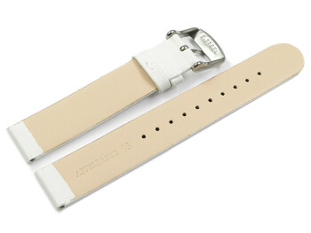 Bracelet montre végan en fibre de pomme blanc 12mm...