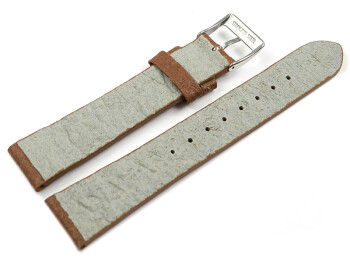 Bracelet montre Végan ananas marron clair 14mm...