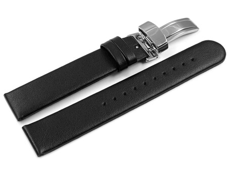 Bracelet montre boucle dployante vgan en fibre de pomme noir 12mm 14mm 16mm 18mm 20mm 22mm