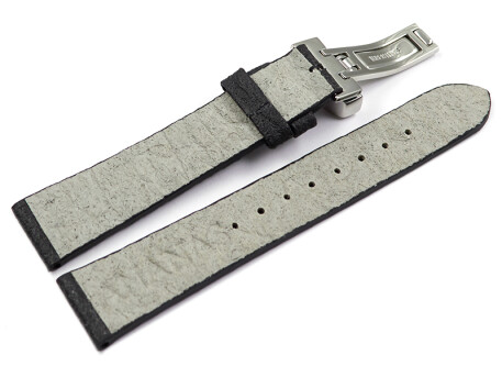 Bracelet montre boucle dployante Vgan ananas noir 14mm 16mm 18mm 20mm 22mm