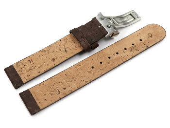 Bracelet montre boucle déployante VEGAN en...