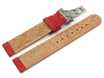 Bracelet montre boucle déployante VEGAN en...