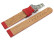 Bracelet montre boucle déployante VEGAN en liège rouge 12mm 14mm 16mm 18mm 20mm 22mm