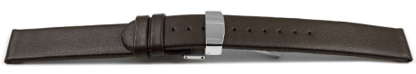 Bracelet montre boucle déployante végan en fibre de pomme brun foncé 12mm 14mm 16mm 18mm 20mm 22mm
