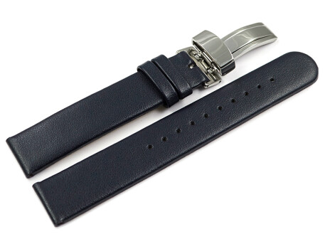 Bracelet montre boucle dployante vgan en fibre de pomme bleu fonc 12mm 14mm 16mm 18mm 20mm 22mm