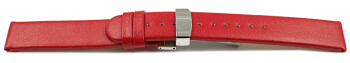 Bracelet montre boucle déployante végan en fibre de pomme rouge 12mm Acier