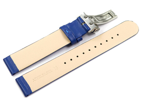 Bracelet montre boucle déployante végan en fibre de pomme bleu 12mm 14mm 16mm 18mm 20mm 22mm