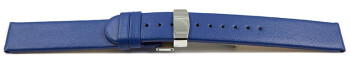 Bracelet montre boucle déployante végan en fibre de pomme bleu 12mm Acier