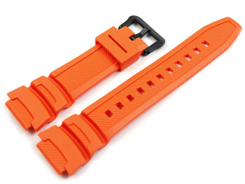 Bracelet montre Casio résine orange W-218H W-214H
