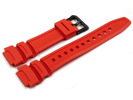 Bracelet montre Casio résine rouge W-218H W-214H