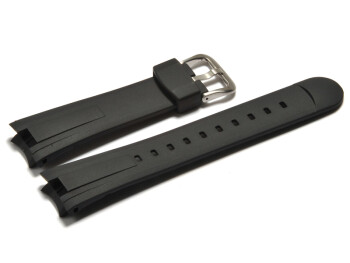 Bracelet de montre Casio pour EF-305-1AV, résine, noire