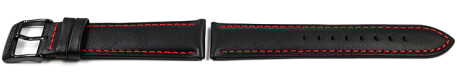 Bracelet montre Festina Chrono Sport cuir noir coutures rouges F20344/5 F20344