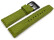 Bracelet montre vert F16584 mélange des matériaux cuir textile