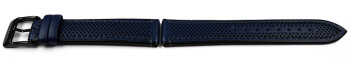 Bracelet montre Festina bleu avec bordure noire F20359/2 F20359 cuir avec motif perforé