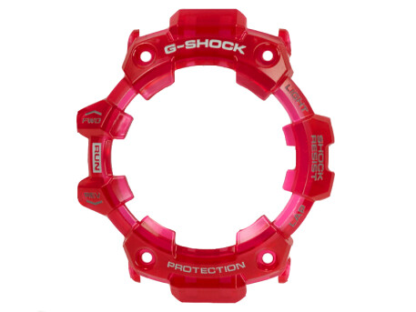 Lunette Casio G-Squad rouge transparent GBD-100SM-4A1 bezel en résine