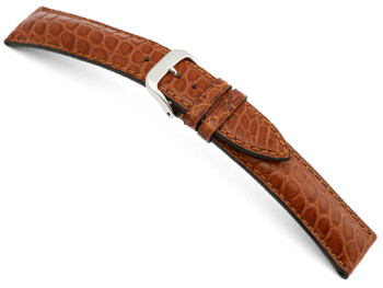 Bracelet de montre en alligator - fait main - mat -...