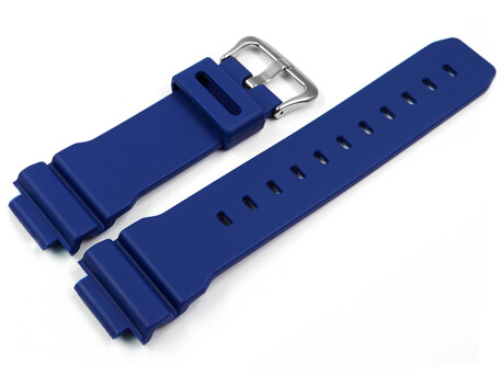 Bracelet de montre Casio résine bleue DW-9052-2V...