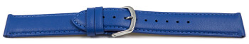 Bracelet montre bleu cuir de veau sans rembourrage souple 8-28 mm