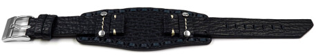 Bracelet Lotus noir pour 15686  bracelet montre en cuir à plaque américaine