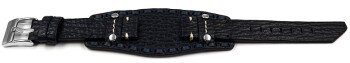 Bracelet Lotus noir pour 15686  bracelet montre en cuir...