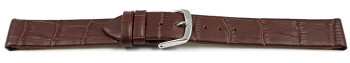 Bracelet montre à clip p.montres avec les anses soudées, 8-20 mm, marron