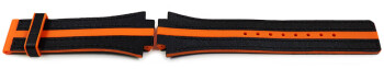 Bracelet montre Festina cuir noir bande orange F16184 