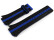 Bracelet montre Festina cuir noir bande bleue F16184/7