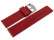 Bracelet de montre silicone plat rouge 18mm 20mm 22mm
