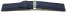 Bracelet montre boucle déployante rembourré matériau high-tech bleu 18mm 20mm 22mm 24mm