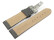 Bracelet montre boucle déployante rembourré matériau high-tech gris clair 18mm 20mm 22mm 24mm