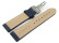 Bracelet montre boucle déployante rembourré matériau high-tech gris clair 24mm Dorée