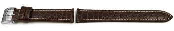 Bracelet montre Lotus cuir marron motif croco 15627 15627/1 