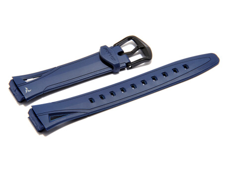 Bracelet de montre Casio pour STR-300 résine, bleu foncé