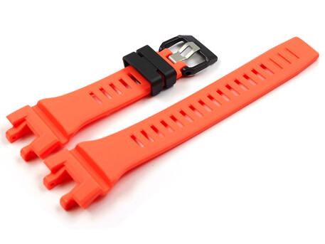 Bracelet montre Casio G-Squad résine orange-rouge...