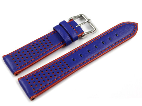 Bracelet montre Festina cuir bleu rouge F20458/2 F20458