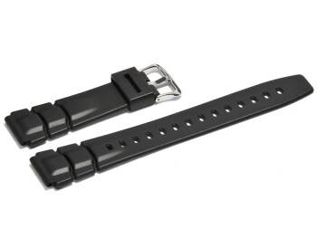 Bracelet de montre Casio ALT-6000, ALT-6100, résine, noire