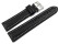 XL Bracelet montre cuir de veau lisse noir 18mm 20mm 22mm 24mm 26mm 28mm