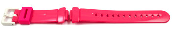 Bracelet montre Casio rose vif en résine pour BG-169R-4B