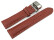 Bracelet montre Boucle papillon marron cuir cerf rembourré très souple 18mm 20mm 22mm 24mm