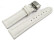 Bracelet montre boucle papillon rembourré matériau high-tech blanc 18mm 20mm 22mm 24mm