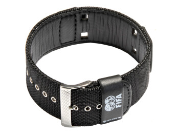 Casio bracelet de montre pour G-300BWC-1AV, textile/cuir, noir
