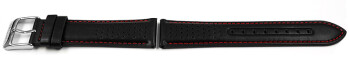 Bracelet montre Festina cuir noir coutures rouges pour F20561/4 F20561