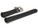 Bracelet Casio en résine noire adaptable à BG-1004AN en remplacement du bracelet en tissu