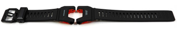 Bracelet montre en résine biosourcée noire et rouge pour GBD-H2000-1AER