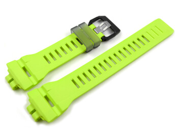 Bracelet montre Casio vert-jaune pour GBD-200-9 GBD-200-9ER en résine