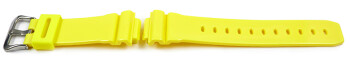 Bracelet montre Casio résine jaune pour DW-6900PL-9