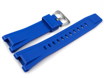 Bracelet montre Casio résine bleue pour GST-S300G-2A1