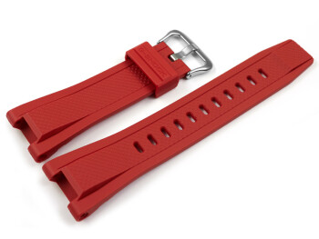 Bracelet montre Casio résine rouge pour GST-S300G-1A4